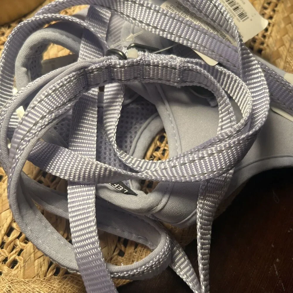 Boots & Barkley Comfort + Reflective Webbing Harness6ft Dog Leash Lilac - XS/S